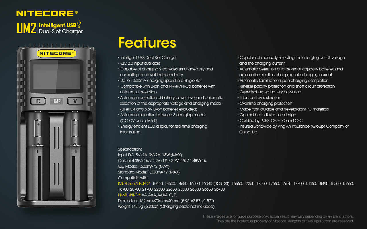 Nitecore charger UM2