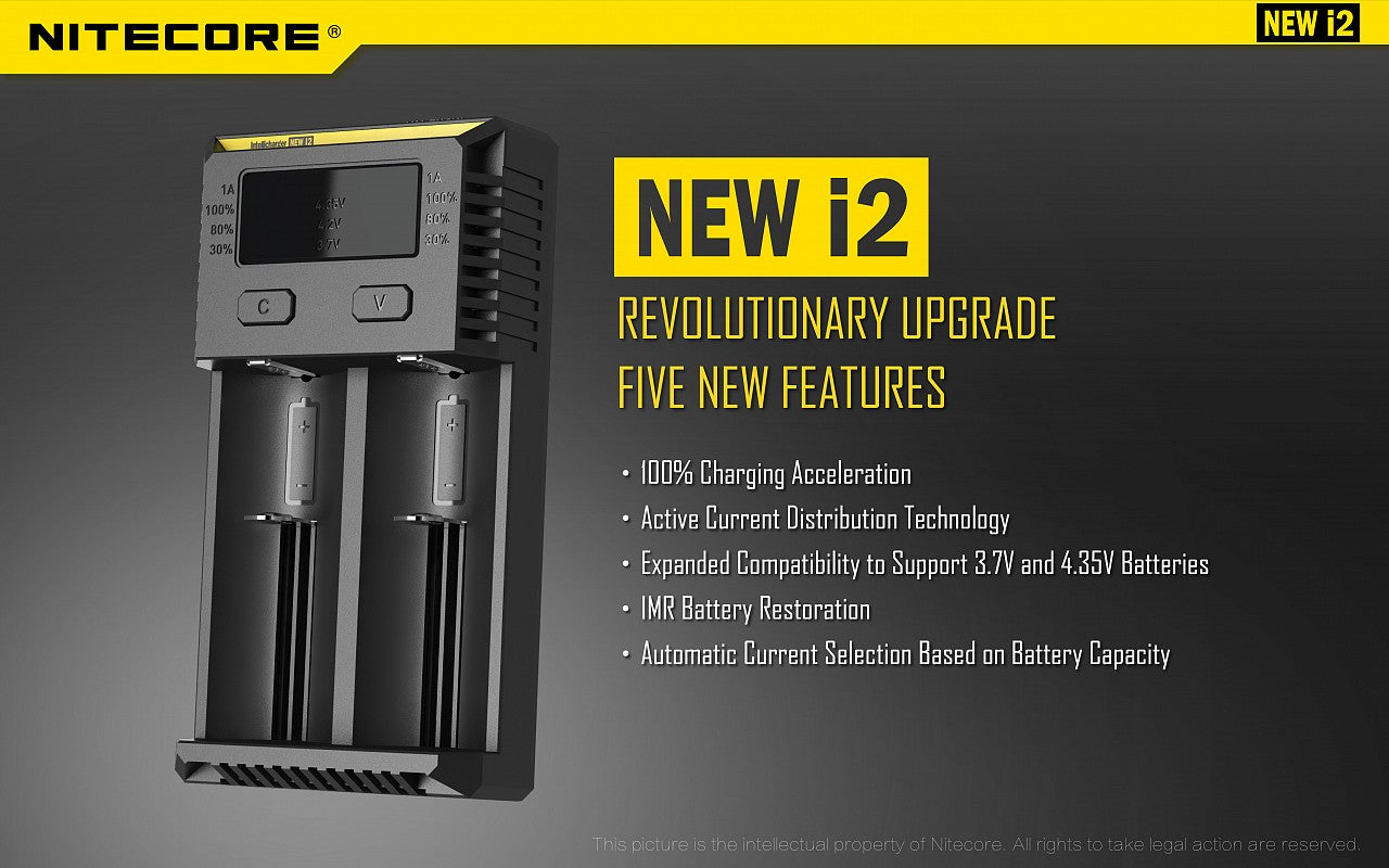 Nitecore Charger New i2 U Plug