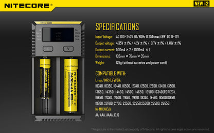 Nitecore Charger New i2 U Plug