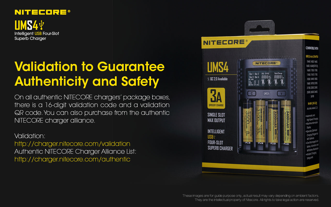 Nitecore charger UMS4